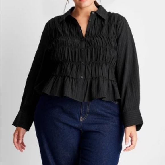 Future Collective Target Black Button-Up - Picture 2 of 6